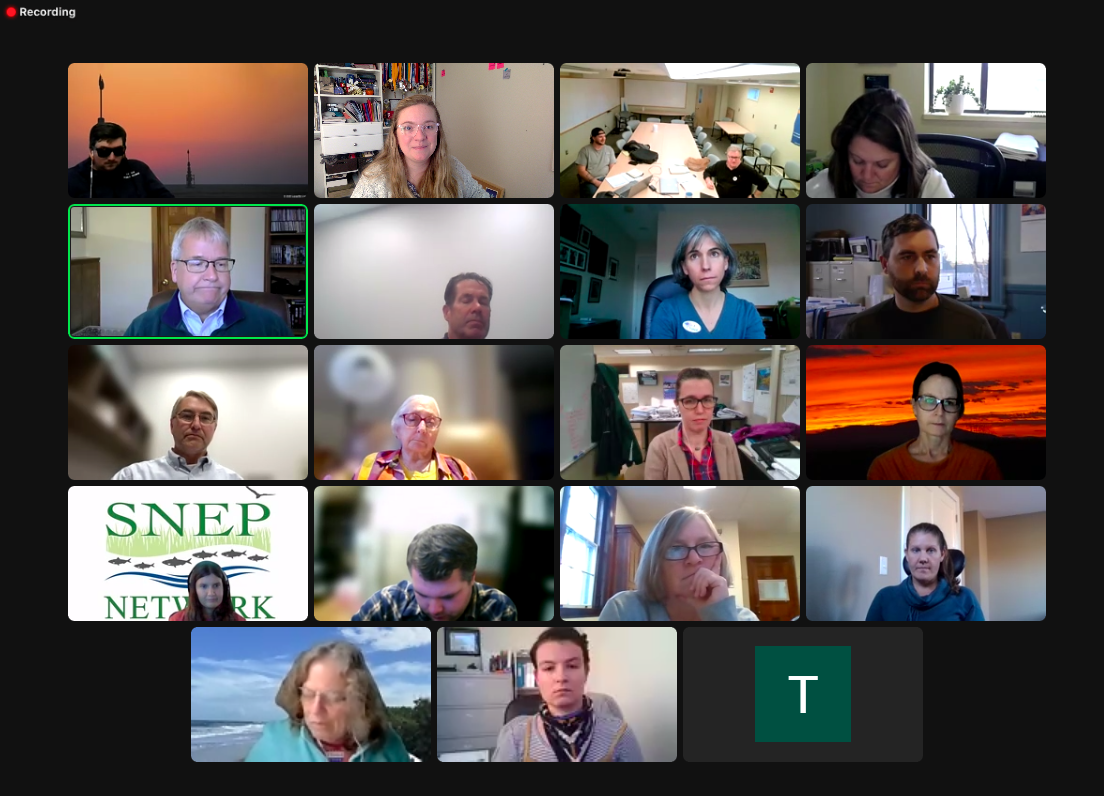 Screenshot of a zoom meeting with all of the workshop participants. 